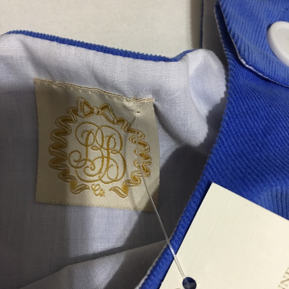The Beaufort Bonnet Company Juliet Jumper Dress Girls 10 Blue Flower NWT $76 - Picture 3 of 9